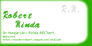 robert minda business card